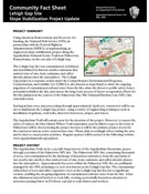 Community Fact Sheet : Lehigh Gap Site Slope Stabilization Project Update