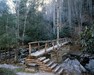 Little Wolf Creek footbridge on the Appalachian Trail near Bastian, Virginia