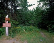 This sign outside Monson warns Appalachian Trail hikers that they are about to enter the dreaded 'Wilderness,' a 90-mile stretch that offers few human contacts and almost no amenities