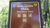 Sign with Permitted Activities on the Trail in New Jersey Parks