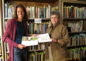 Jennifer Pharr Davis and Linda Patton in the Museum's Library